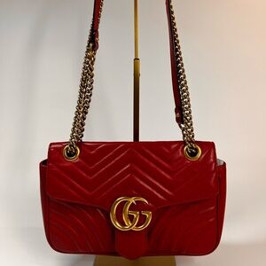 Gucci GG Red Gucci Women's Shoulder and crossbody Bag medium